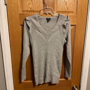 Torrid gray ribbed sweater